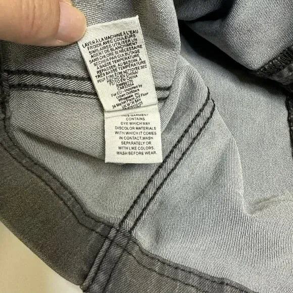 Free People Modern Femme Denim Skirt Light Grey Size 0 - Picture 7 of 9